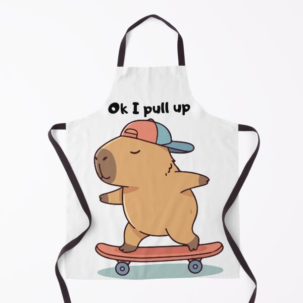Item preview, Ok I Pull Up Capybara Skater Meme sau Funny Capybara on Skateboard designed and sold by Alexacarmen.