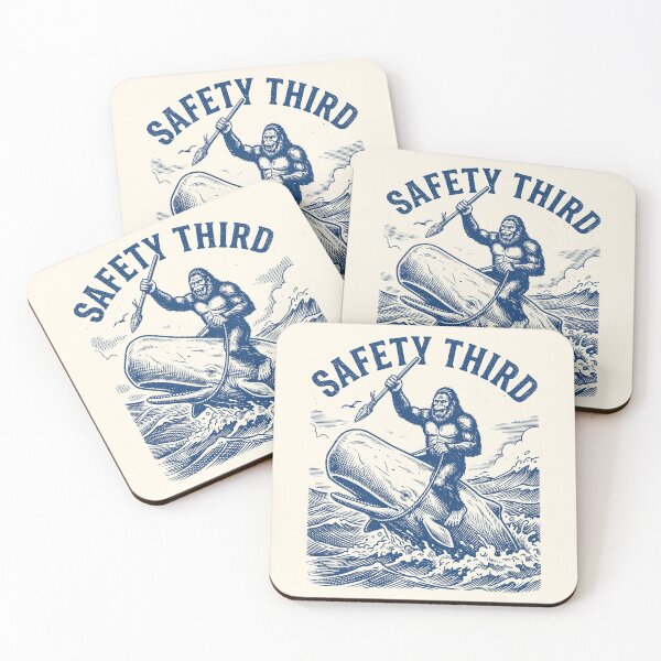 Item preview, Safety Third Bigfoot Whale Rider Retro Nautical   designed and sold by Y-Vibes.