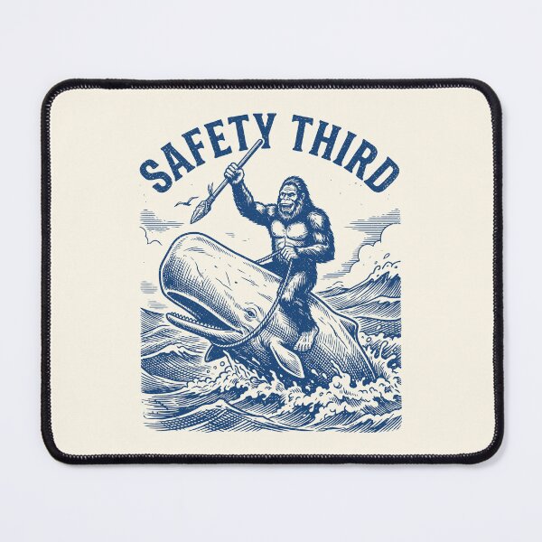 Item preview, Safety Third Bigfoot Whale Rider Retro Nautical designed and sold by Y-Vibes.