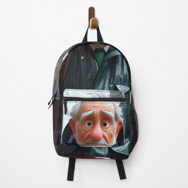Item preview, Old Fart walking through the town wearing waterproofs in the rain designed and sold by Colin Bentham.