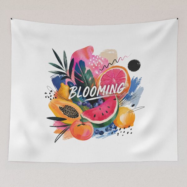 Item preview, Blooming Summer Fruits | Abstract Tropical Aesthetic Design | Colorful Fruit Art designed and sold by Activity01.