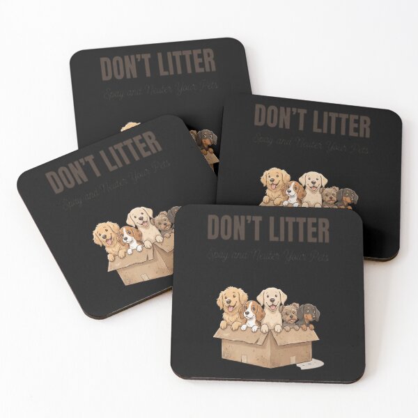 Item preview, Don't Litter. Spay and Neuter Your Pets (Dog) designed and sold by Shopun.