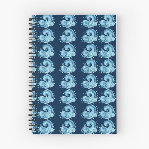 Item preview, ​Blue Ocean Waves Swirls Nautical Seamless Pattern designed and sold by ​Jyoti Digital Artist.