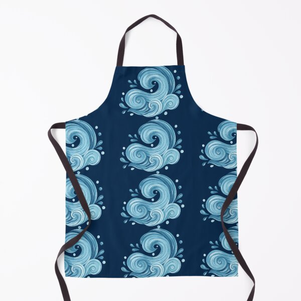 Item preview, Blue Ocean Waves Swirls Nautical Seamless Pattern designed and sold by Jyoti Digital Artist.