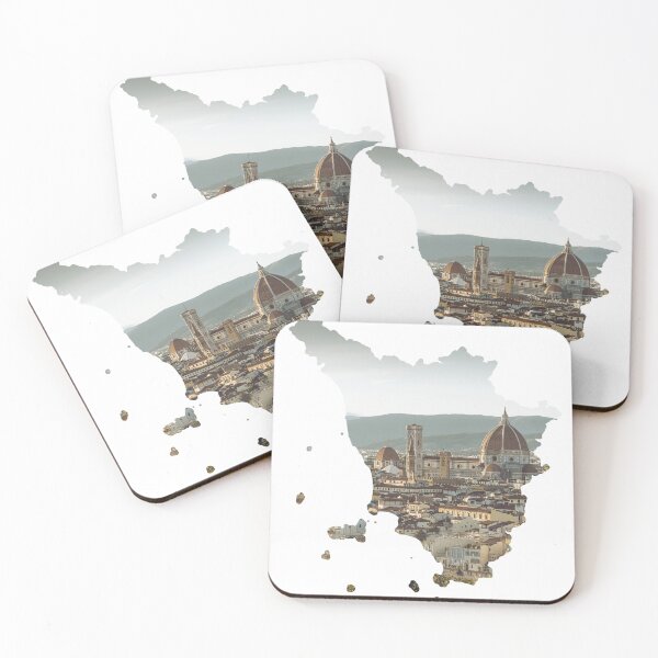 Item preview, Tuscany Map Florence Duomo Skyline Architecture Silhouette designed and sold by Maroan93.
