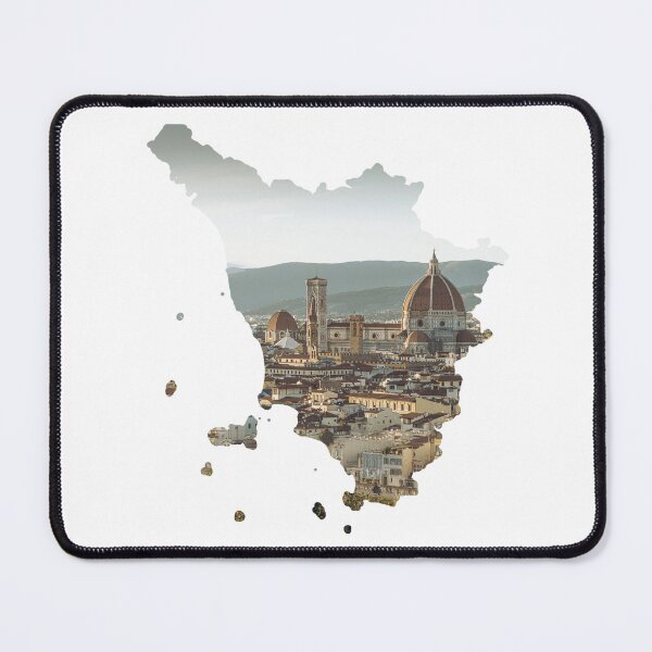Item preview, Tuscany Map Florence Duomo Skyline Architecture Silhouette designed and sold by Maroan93.