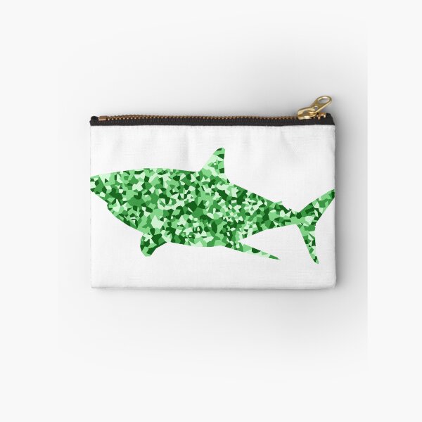 Item preview, Green Mosaic Shark Silhouette Art designed and sold by DymondDesigns.