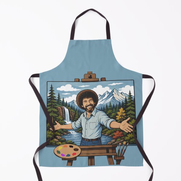 Item preview, Bob Ross Happy Little Trees Nature Painting Vintage Artwork designed and sold by karamram.