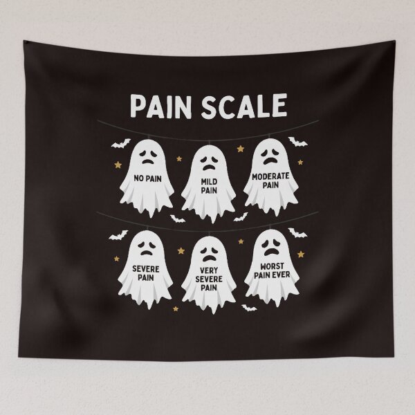 Item preview, Hang Ghost Pain Scale Pain Assessment Trauma Nurse Halloween designed and sold by w66aboo.