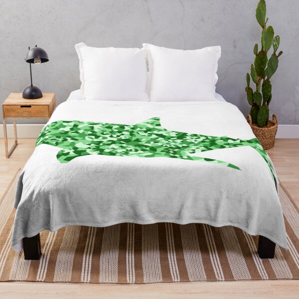 Item preview, Green Mosaic Shark Silhouette Art designed and sold by DymondDesigns.