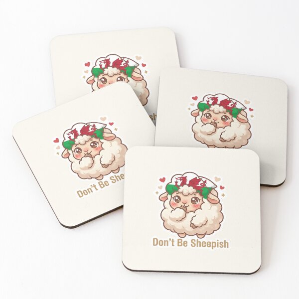 Item preview, Don’t Be Sheepish – Cute Welsh Sheep Pun designed and sold by Cerys-GS.