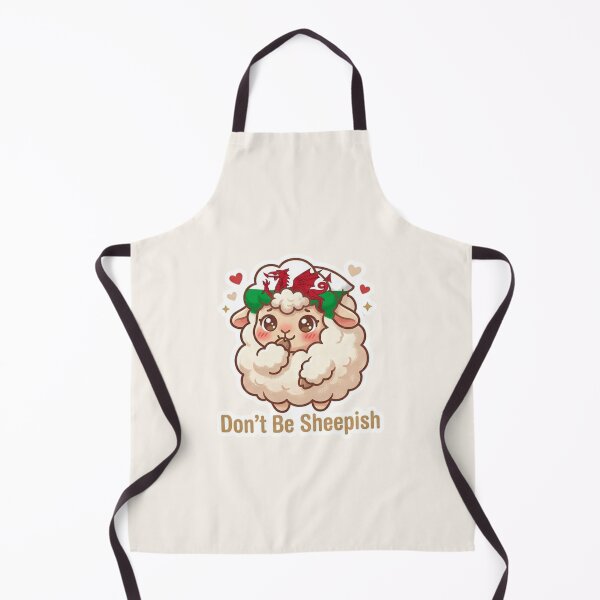 Item preview, Don’t Be Sheepish – Cute Welsh Sheep Pun designed and sold by Cerys-GS.
