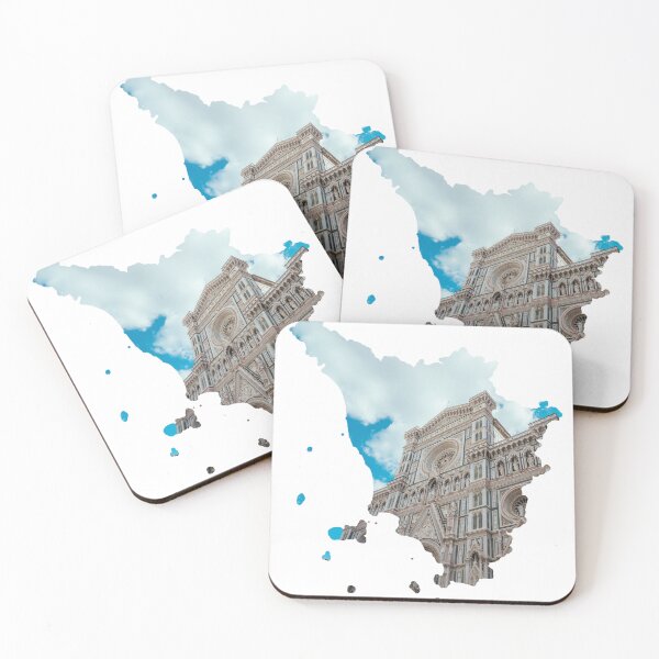 Item preview, Tuscany Map Florence Cathedral Facade Architecture Silhouette designed and sold by Maroan93.