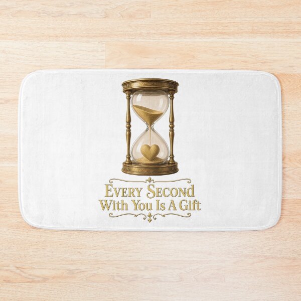 Item preview, Every Second With You Is A Gift Vintage Hourglass designed and sold by Aliplus+.