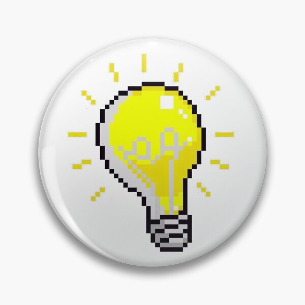 Item preview, Pixel Art Lightbulb Idea 8-Bit Design designed and sold by The-SilentPlace.