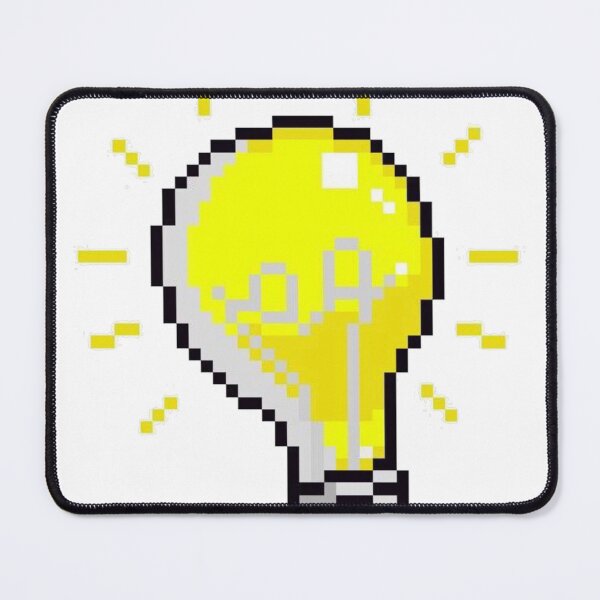 Item preview, Pixel Art Lightbulb Idea 8-Bit Design designed and sold by The-SilentPlace.