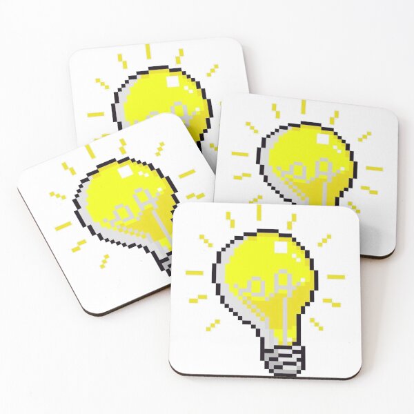 Item preview, Pixel Art Lightbulb Idea 8-Bit Design designed and sold by The-SilentPlace.