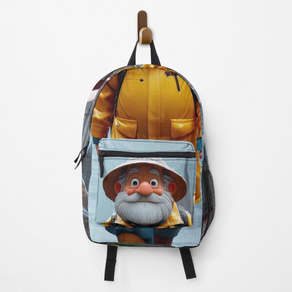Item preview, Old Fart walking through the town wearing waterproofs in the rain designed and sold by Colin Bentham.