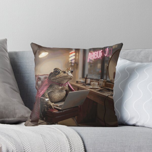 Item preview, The Toad Barber’s Digital Break – Whimsical Barbershop Character designed and sold by AubinDelcourt.