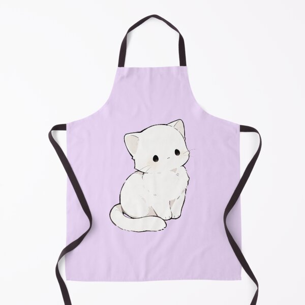 Item preview, Cute White Kitten Sitting Kawaii Illustration designed and sold by jianina-alondra.