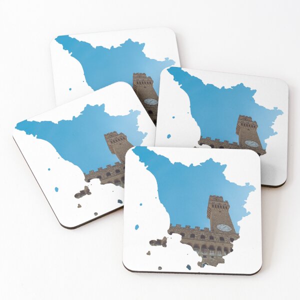 Item preview, Tuscany Map Palazzo Vecchio Florence Tower Architecture Silhouette designed and sold by Maroan93.