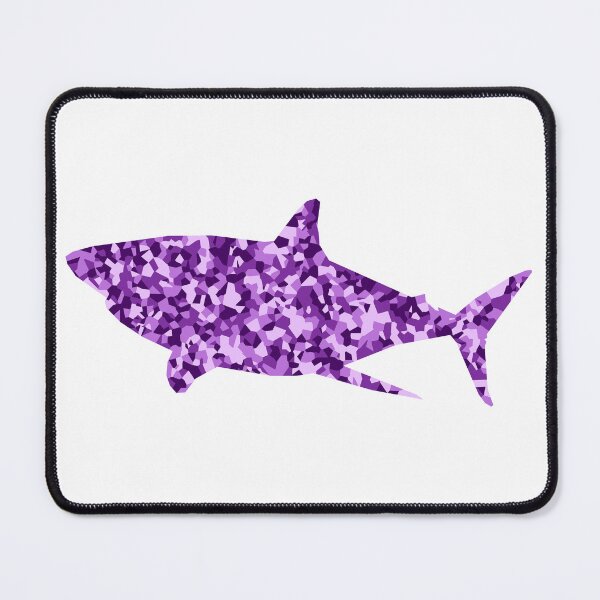 Item preview, Purple Mosaic Shark Silhouette Art designed and sold by DymondDesigns.