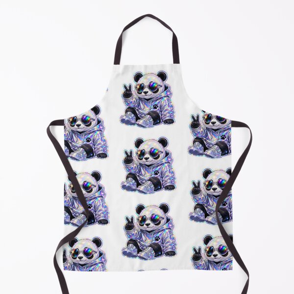 Item preview, Cool Holographic Panda Wearing designed and sold by Snurly.