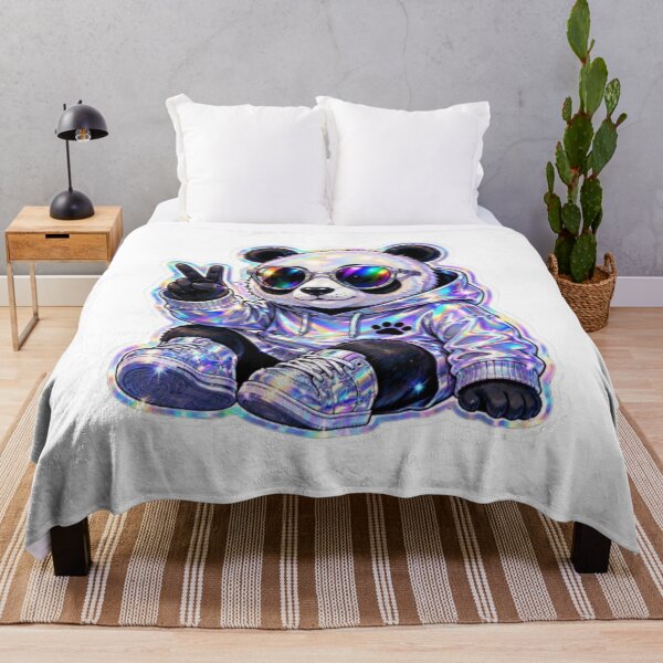 Item preview, Cool Holographic Panda Wearing designed and sold by Snurly.