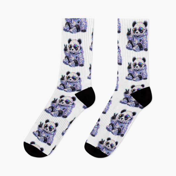 Item preview, Cool Holographic Panda Wearing  designed and sold by Snurly.