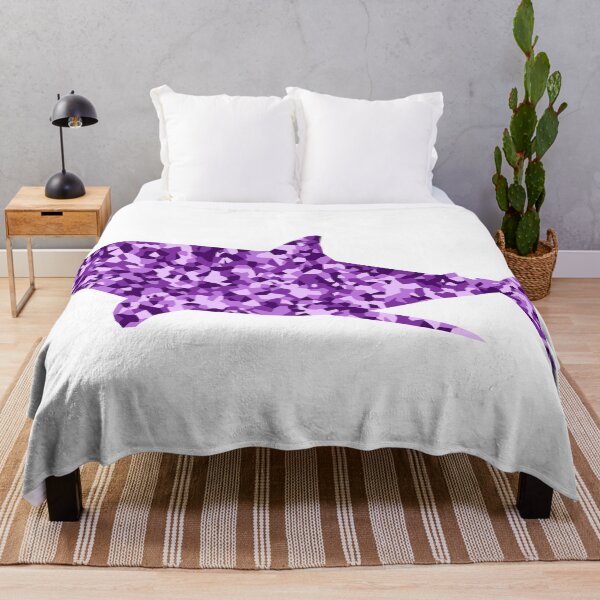 Item preview, Purple Mosaic Shark Silhouette Art designed and sold by DymondDesigns.