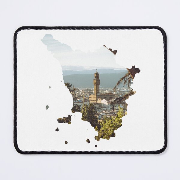 Item preview, Tuscany Map Palazzo Vecchio Florence Tower Architecture Silhouette V2 designed and sold by Maroan93.
