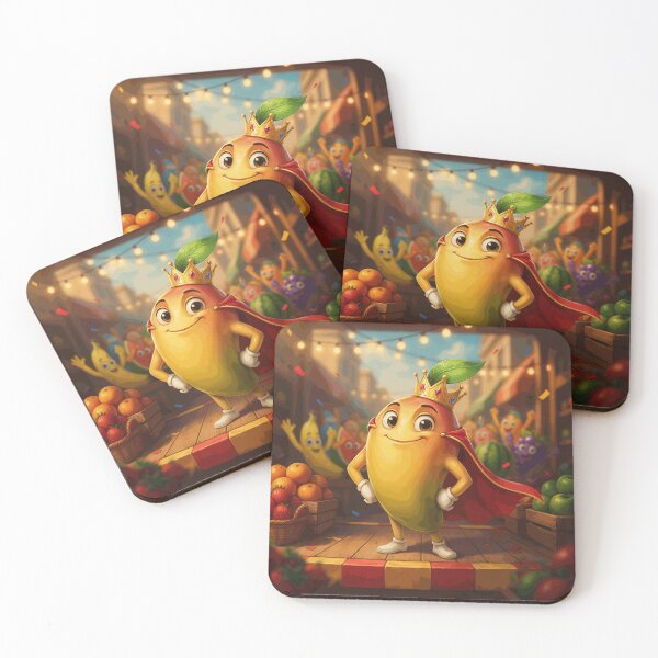 Item preview, King Mango’s Market Celebration – Cheerful Fruit Kingdom designed and sold by AubinDelcourt.