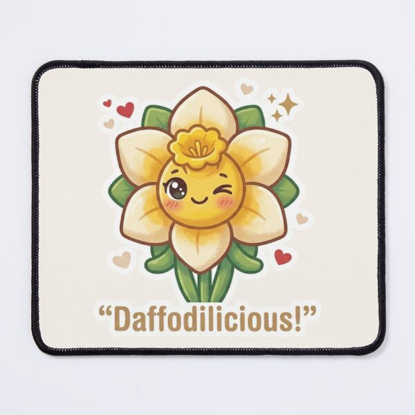 Item preview, Daffodilicious – Cute Welsh Flower Pun designed and sold by Cerys-GS.