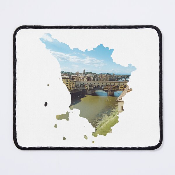 Item preview, Tuscany Map Ponte Vecchio Florence Bridge Silhouette designed and sold by Maroan93.