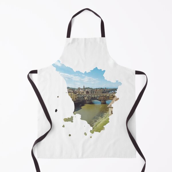 Item preview, Tuscany Map Ponte Vecchio Florence Bridge Silhouette designed and sold by Maroan93.