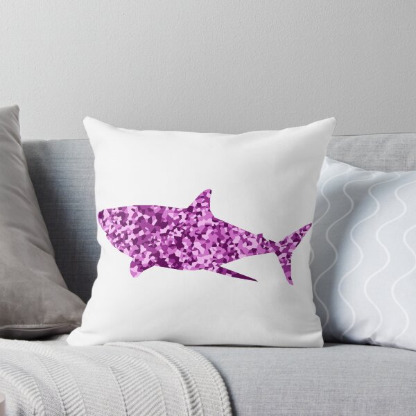 Item preview, Pink Mosaic Shark Silhouette Art designed and sold by DymondDesigns.