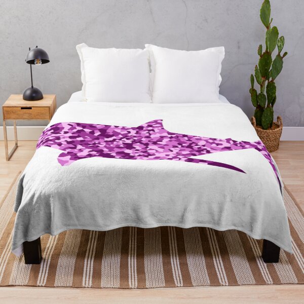 Item preview, Pink Mosaic Shark Silhouette Art designed and sold by DymondDesigns.