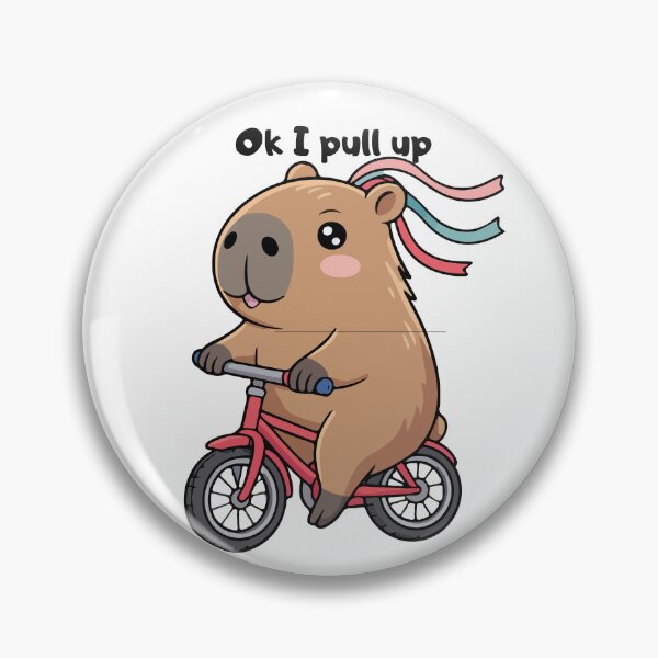 Item preview, Ok I Pull Up Capybara Skater Meme sau Funny Capybara on Skateboard designed and sold by Alexacarmen.