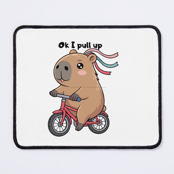Item preview, Ok I Pull Up Capybara Skater Meme sau Funny Capybara on Skateboard designed and sold by Alexacarmen.