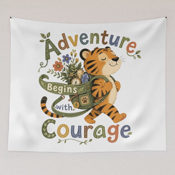 Item preview, Stripe Scout - Cute Tiger designed and sold by bapupa.
