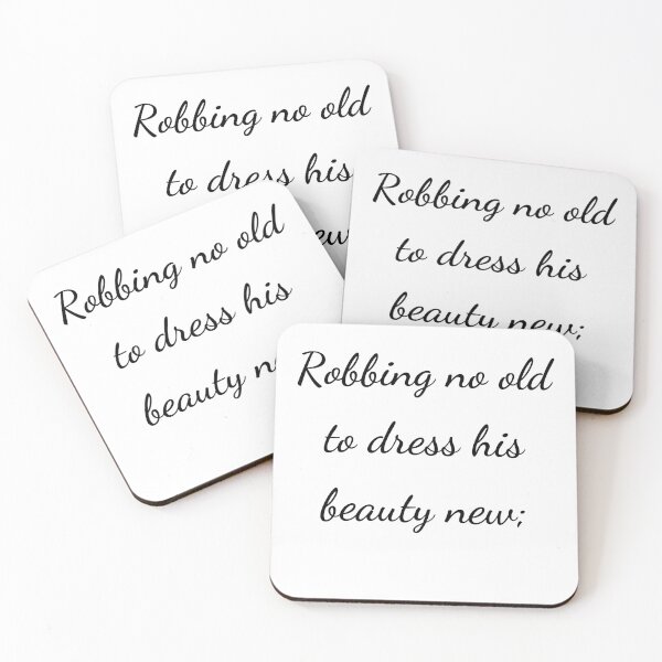 Item preview, “Robbing no old to dress his beauty new;” - handwriting black designed and sold by ariksworld.