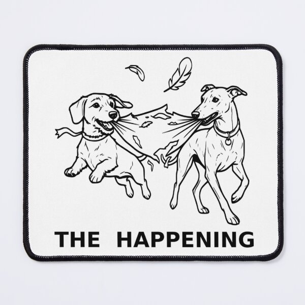 Item preview, The Happening Funny Dogs Tearing Pillow Modern Art Performance designed and sold by The Bold Line Studio.