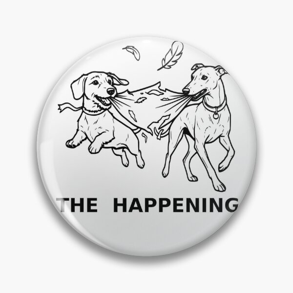 Item preview, The Happening Funny Dogs Tearing Pillow Modern Art Performance designed and sold by The Bold Line Studio.