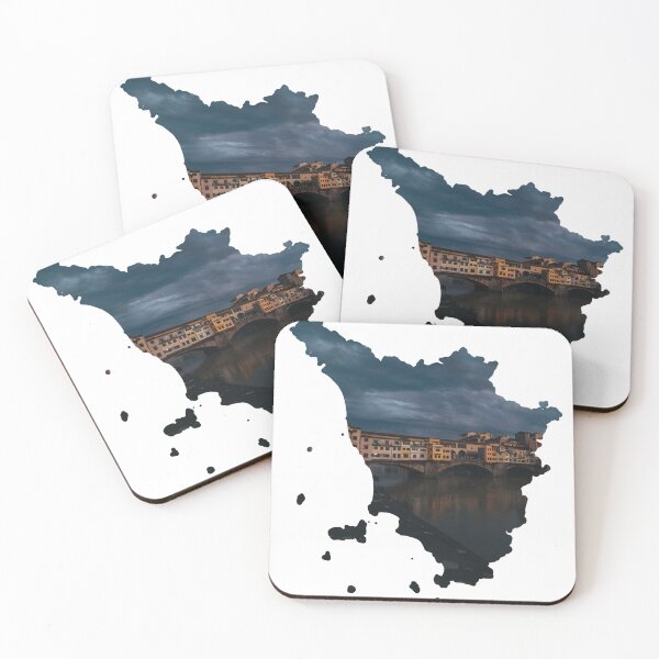 Item preview, Tuscany Map Ponte Vecchio Florence Bridge Silhouette V3 designed and sold by Maroan93.