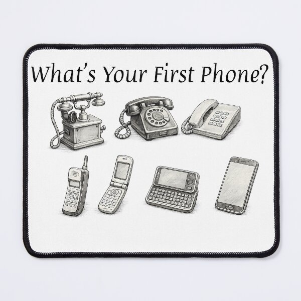 Item preview, What’s Your First Phone? Retro Phone Evolution Nostalgia designed and sold by Buli89.