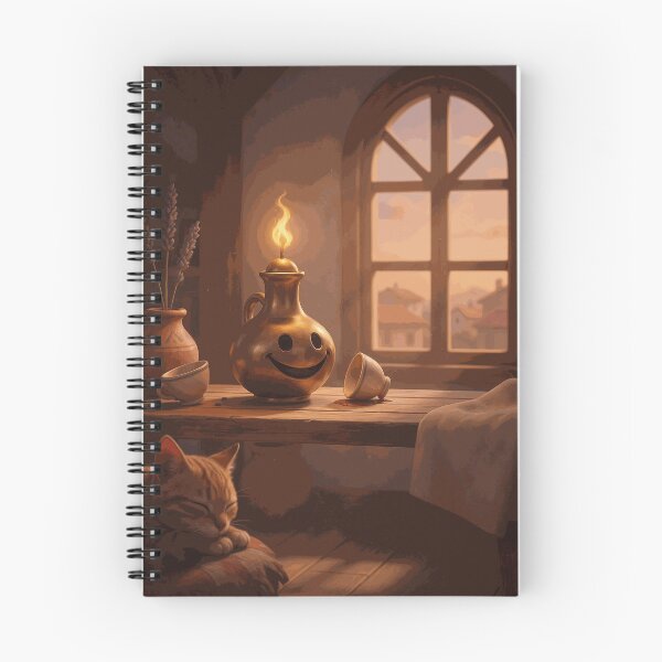 Item preview, The Smiling Flame of Home – Cozy Evening Still Life designed and sold by AubinDelcourt.