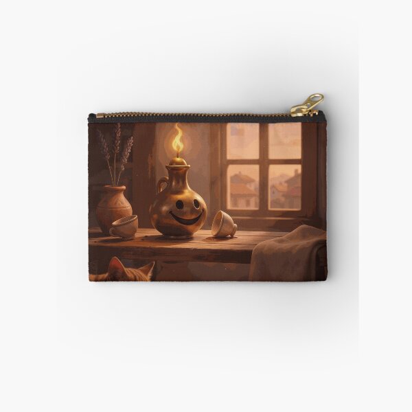 Item preview, The Smiling Flame of Home – Cozy Evening Still Life designed and sold by AubinDelcourt.