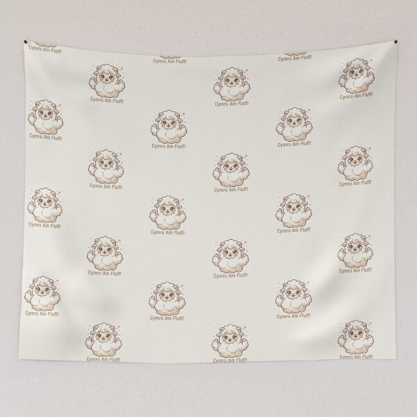 Item preview, Cymru Am Fluff – Cute Welsh Sheep Kawaii designed and sold by Cerys-GS.