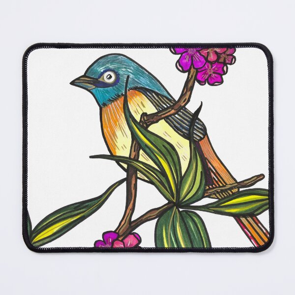 Item preview, Multicolored bird, hand-drawn. designed and sold by Senschry.