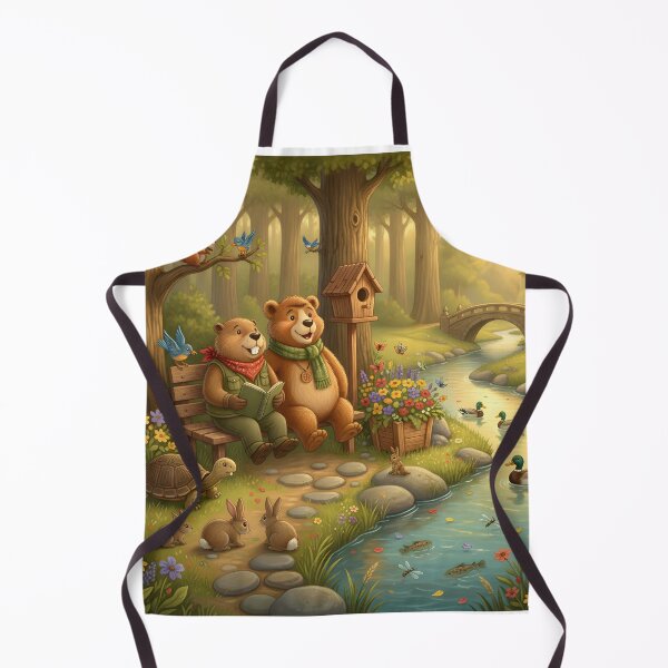 Item preview, Happy Beaver Adventures – The First Visitors to the Woodland Rest designed and sold by Clothes With Smiling Animals Walt Gral.